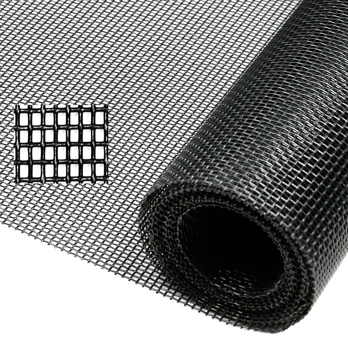 TOOLTRIZ Pet Proof Window Screen Replacement, 39�� x 100" Upgraded Thicken Charcoal Fiberglass Mesh for Sliding Pet Screen Door Repair Kit - Screen